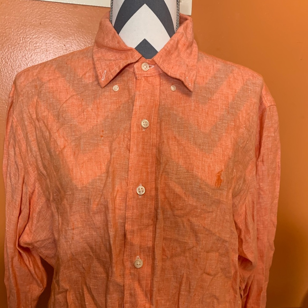 Polo Linen button down shirt